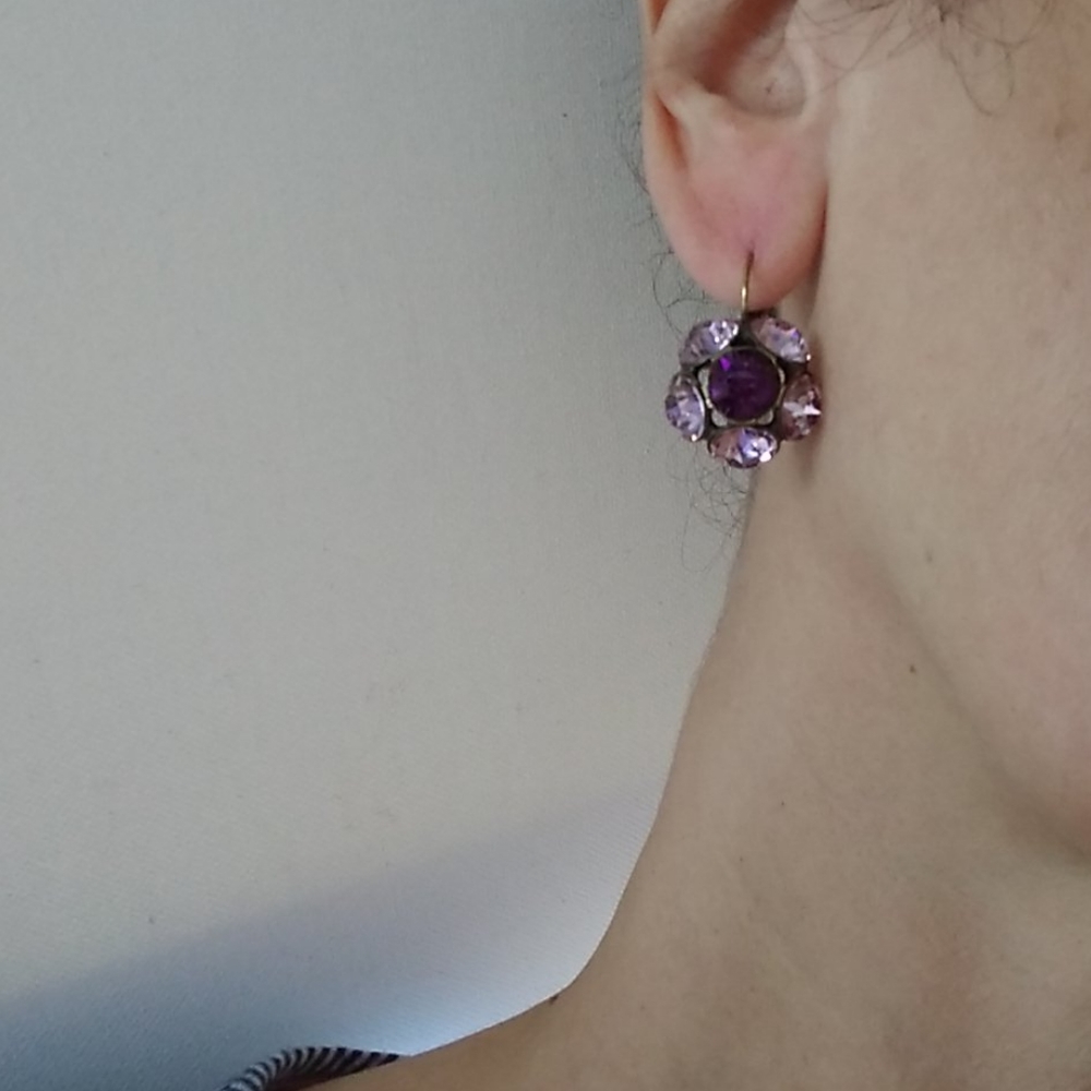 Amethyst SWAROVSKI Crystal EARRINGS